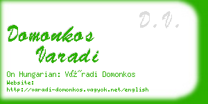 domonkos varadi business card